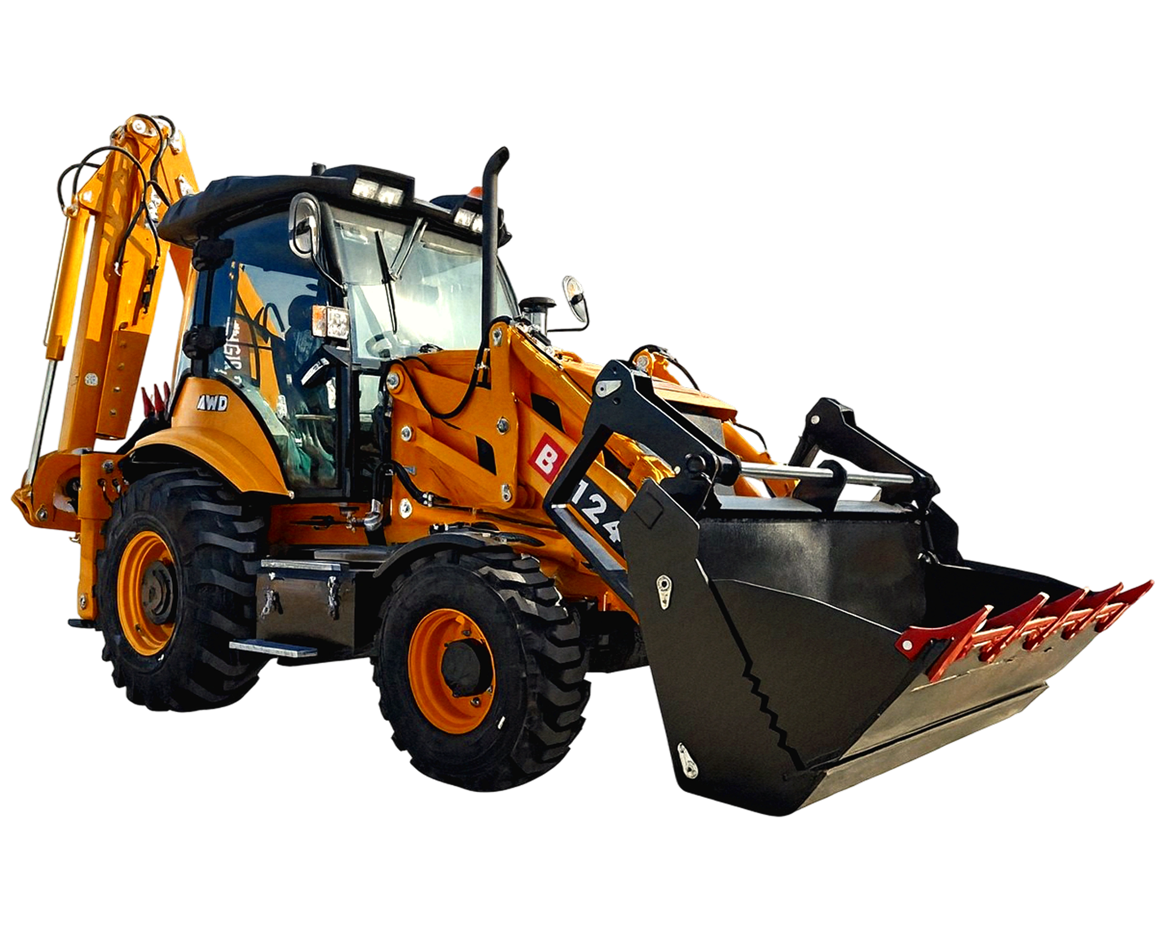 BL124D backhoe loader for road and infrastructure work